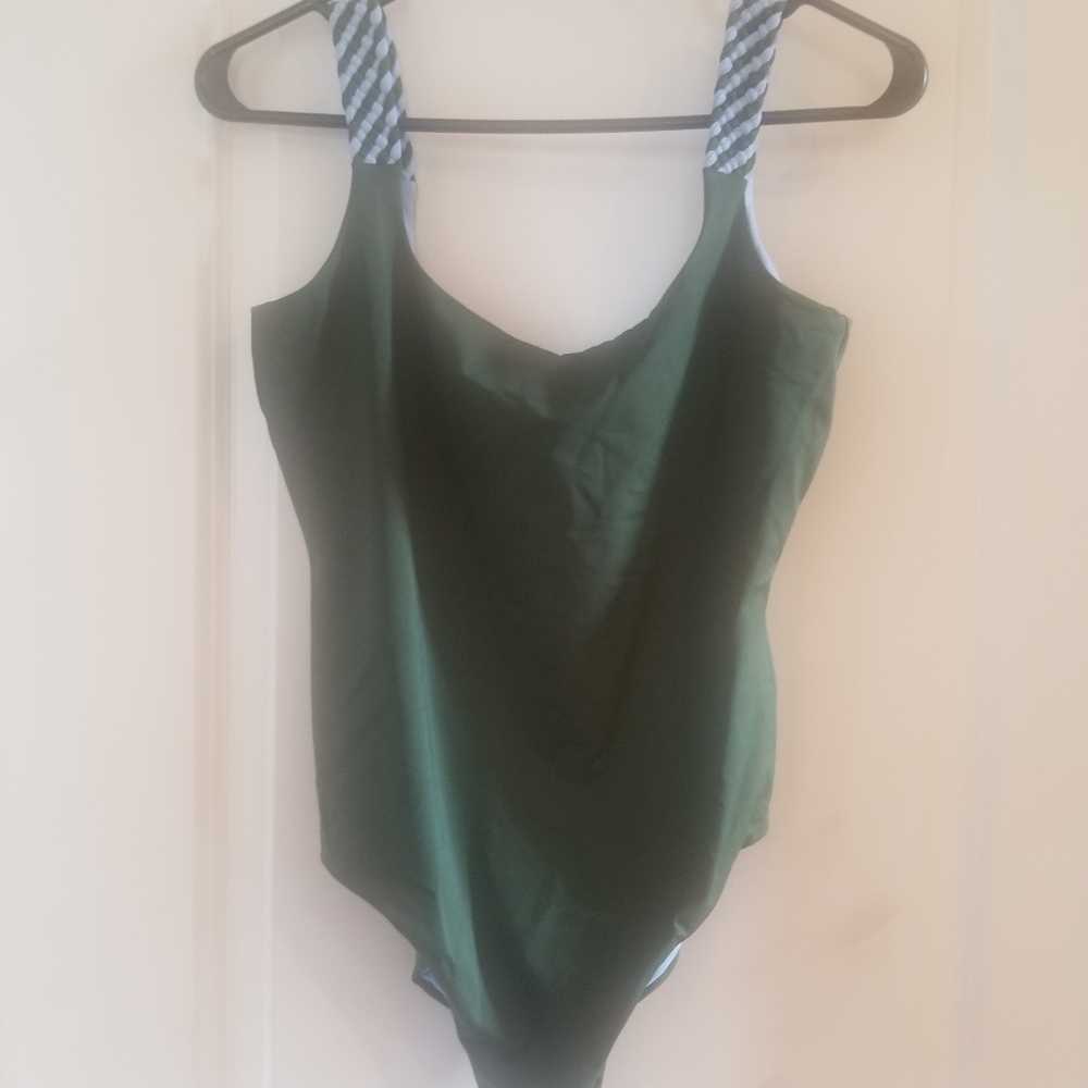 Lafayette 148 New York  Reversible One-Piece Swimsuit  Size M - Picture 3 of 9